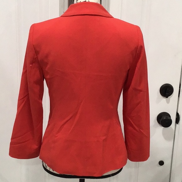 EUC. Kenzie Red Orange Blazer Size S P2P 17.5” - Picture 8 of 11